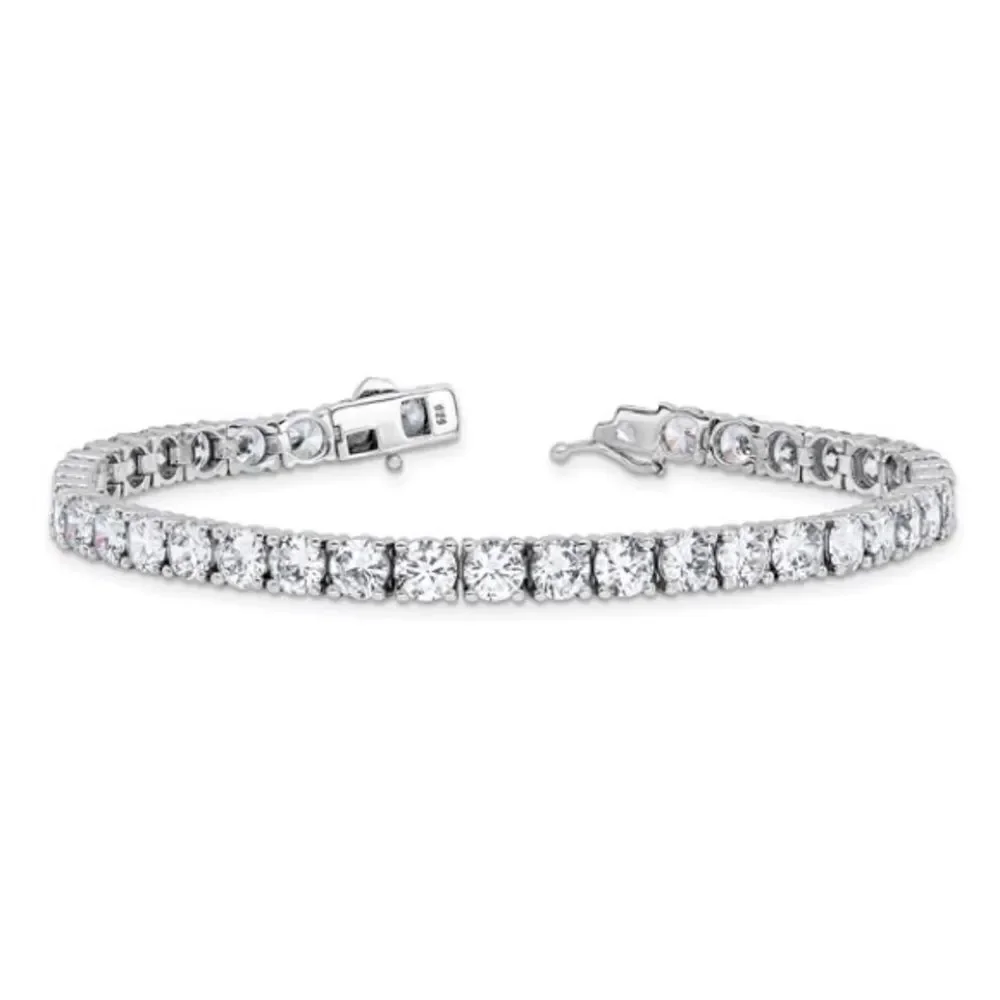 Elegant Sterling Silver CZ Tennis Bracelet